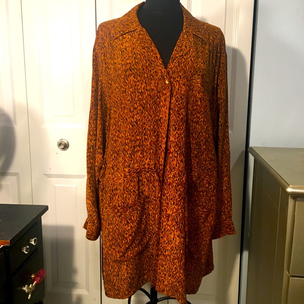 DVF Silk Assetts Utility Jacket 1X